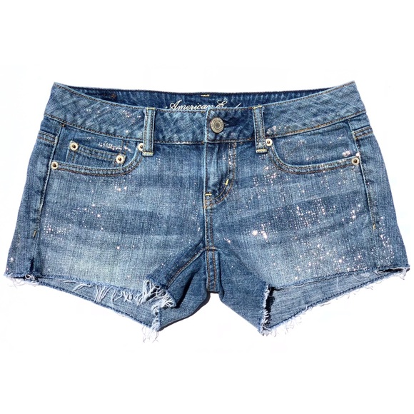 ✨ Glitter Jean Shorts ✨ - Picture 4 of 8